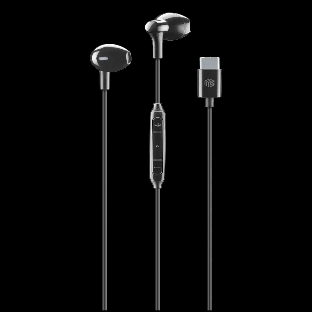 Cellularline Music Sound USB-C Kablolu Kulaklik Siyah