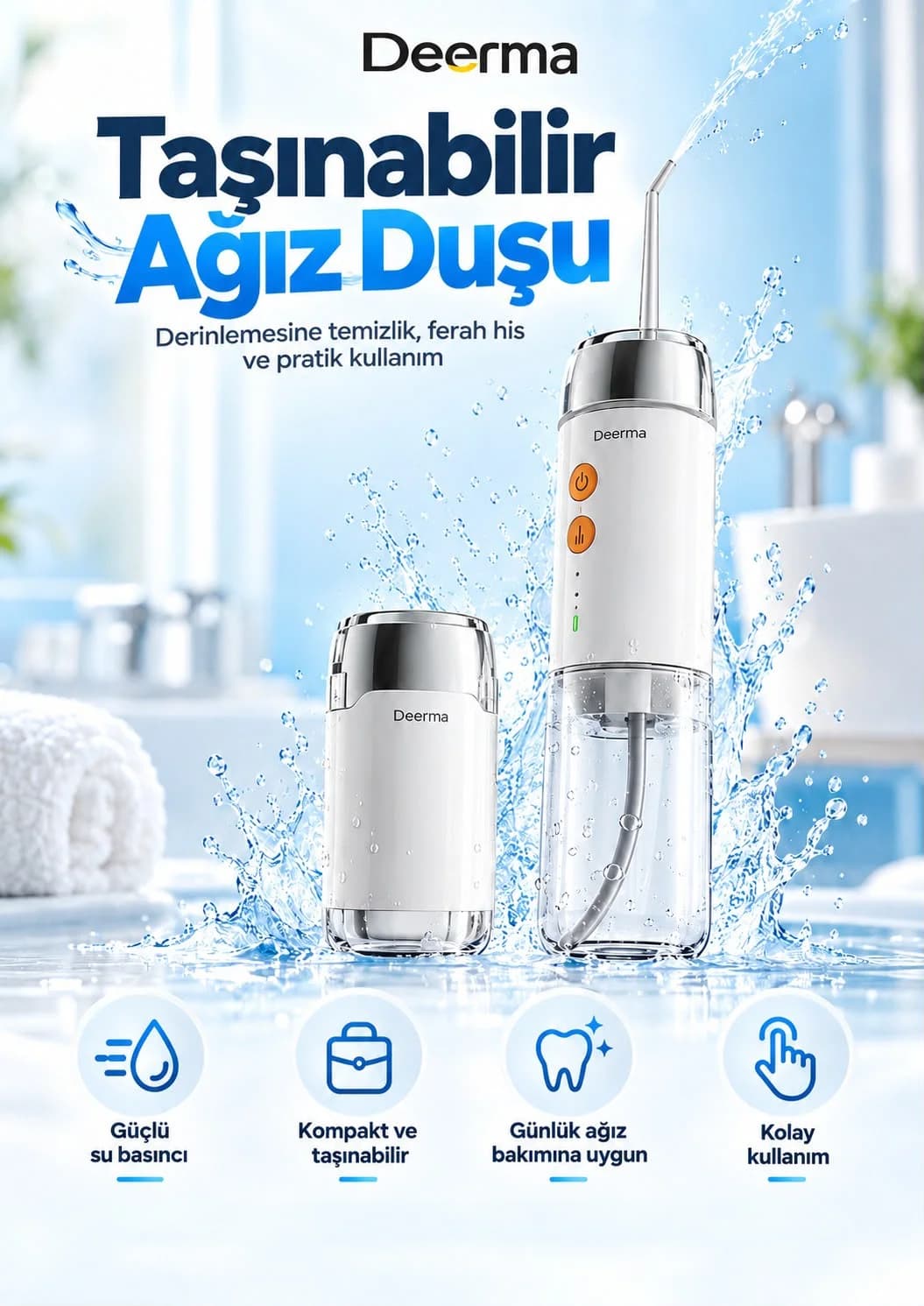 DEERMA XC01 EL TIPI ARAC SUPURGESI